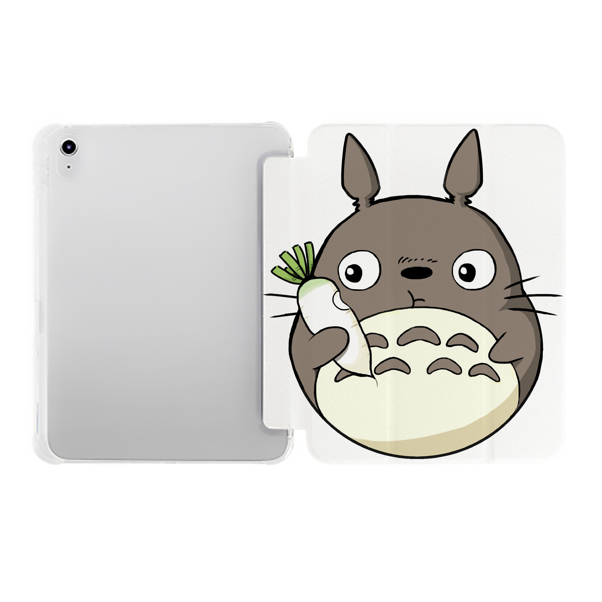（画像用） となりのトトロ 草壁メイ 草壁サツキ My Neighbor Totoro Satsuki Kusakabe Mei Kusakabe IPad ケース ペン収納付き 三つ折りスタンド PUレザー×シリコン 対応機種9.5/10.5/10.9インチ